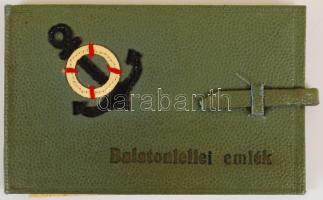 cca 1950 Balatonlelle 10 képes leporelló díszes borítóval