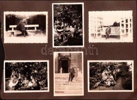 1937 Budapest Viktor Emánuel olasz király látogatása. A díszmenet Budapest utcáin 9 db fotó + egyáb ...