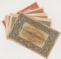 1920. 2K (7x) + 10K (2x) + 50K "Orell Füssli Zürich" + 1923. 100K "Magyar Pénzjegynyo...