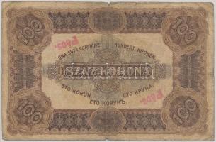1920. 100K "Orell Füssli Zürich", "Pécs" felülbélyegzéssel T:III-,IV Adamo K29