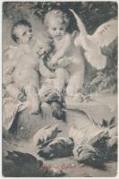 Temesvár 1907. "Sorsjegy a Szegény Gyermekpoliklinikája javára" 20f értékben, képes levelező-lap Divald Károly műintézetéből T:II