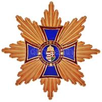~2005. Sólyom László által adományozott állami kitüntetés, zománcozott kereszt aranyozott csillagon, eredeti dísztokban T:1-