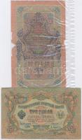 Oroszország 1905. 3R + 1909. 10R T:III,IV Russia 1905. 3 Rubles + 1909. 10 Rubles C:F,VG