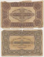 1920. 50K "Orell Füssli Zürich" + 100K "Orell Füssli Zürich" T:III-,IV