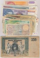 Vegyes 70db-os külföldi bankjegy tétel T:vegyes 70pcs of mixed worldwide banknotes C:mixed