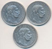 1915-1916. 1K Ag "Ferenc József" (3x) T:2