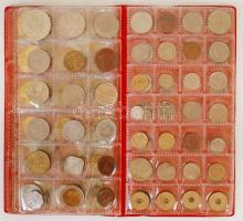 100db-os vegyes, magyar és külföldi fémpénz gyűjtemény műbőr éremtartó albumban T:vegyes
100pcs of m...