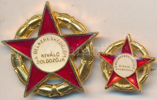 1973. "A Belkereskedelem Kiváló Dolgozója" aranyozott zománcozott kitüntetés miniatűrrel és sorszámozott igazolvánnyal eredeti tokban T:1-