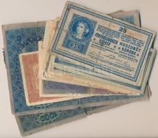 Vegyes 50db-os bankjegy tétel a korona időszakból T:vegyes