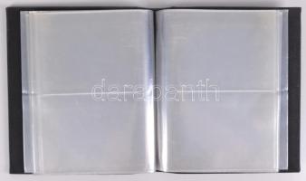 Leuchtturm képeslap album 50 db kettes osztású 2 oldalas lappal, 100/200 férőhely, sötétzöld borítóv...