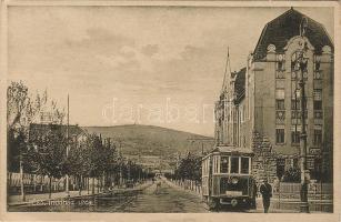 Pécs Indóház utca villamossal