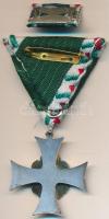 1992. "Honvédelemért Kitüntető Cím II. osztálya" zománcozott ezüstözött kitüntetés mellsza...