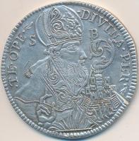 Raguza 1733. Tallero Ag hamisítványa (28.78g) T:2- Ragusa 1733. Tallero Ag replica (28.78g) C:VF