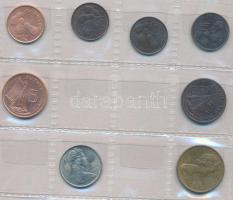 Guinea/Gambia 35db vegyes fémpénz 2db albumba rendezve T:vegyes Guinea/Gambia 35pcs of mixed coins in 2pcs of albums C:mixed