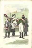 Le mort  de Duroc / the death of Géraud Duroc, Napoleon; engraving layout (small tear)