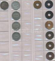 Kelet-Afrika 61db vegyes fémpénz albumba rendezve T:vegyes
East Africa 61pcs of mixed coins in album...