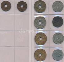 Kelet-Afrika 61db vegyes fémpénz albumba rendezve T:vegyes
East Africa 61pcs of mixed coins in album...