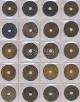 Kelet-Afrika 61db vegyes fémpénz albumba rendezve T:vegyes
East Africa 61pcs of mixed coins in album...