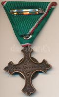 DN "A hazáért - Magyar honvédség / Katonai Hagyományőrzés" Br emlékkereszt mellszalagon T:...