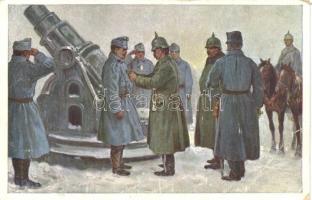 WWI military, soldiers, cannon, G.G.W.II. Nr. 109. (fa)