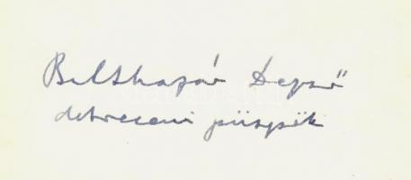 cca 1920-1930 Baltazár Dezső (1871-1936) jogász, tiszántúli református püspök portréja levelezőlapon...