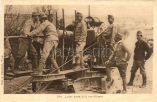 394. Laden eines 30,5 cm Mörsers / loading of mortar, J. Perscheid photo (fa)