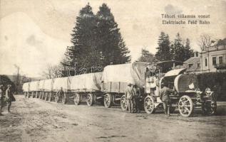 Tábori villamos vonat / Elektrische Feldbahn / (wet damage)