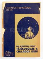 cca 1930-1950 15 db csillagászati témájú könyv, francia, német és magyar nyelven, képekkel, illusztr...