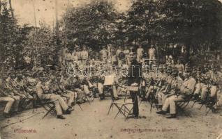 Piliscsaba Tábor, zenekar hangverseny a táborban, Pohl és Hercz kiadása (fa)