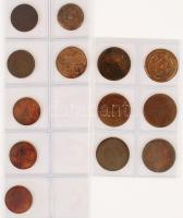 Biafra/Egyiptom/Marokkó 157db vegyes fémpénz albumba rendezve, közte ezüstök! T:vegyes Biafra/Egypt/Morocco 157pcs of mixed coin in album, with silver coins! C:mixed