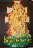 1947-48 Nagyboldogasszony nagymáéretű plakát (kis szakadás)