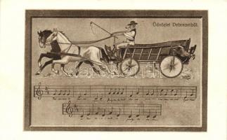 Debreceni folklór, lovaskocsi / Hungarian folklore from Debrecen, horse cart s: Lurja