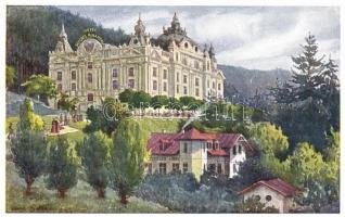 Marianske Lazne, Marienbad; Hotel Schloss Miramonte, Tiroler Hof, B.K.W.I. Serie 202/12 s: Sölzinger