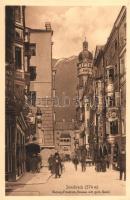 Innsbruck, Herzog Friedrich Strasse, gold. Dachl / street, roof