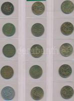 Vegyes afrikai fémpénz gyűjtemény 34db berakólapon, közte szváziföldi, burundi, kenyai, eritrai pénz...