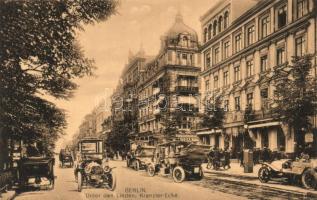 Berlin, Unter den Linden, Kranzler-Ecke, Hotel Bauer, cafe, automobile