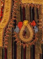 Régi török bársony mellény, 46x48 cm