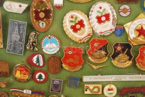 kb 350db-os magyar és külföldi kitüntetés, jelvény gyűjtemény főleg a szocialista időszakból, 65x62c...