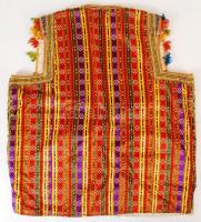 Régi török selyem mellény, 46x56 cm