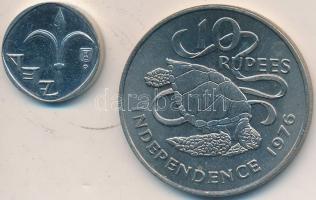 Seychelle-szigetek 1976. 10R "Függetlenség" tokban + Izrael 1994. 1NS T:2
Seychelle Island...