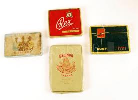 Régi fém dobozkák, klf méretben, összesen: 5 db