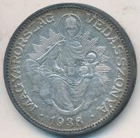1938. 2P Ag "Madonna" tanúsítvánnyal! T:2,2-
Adamo P7