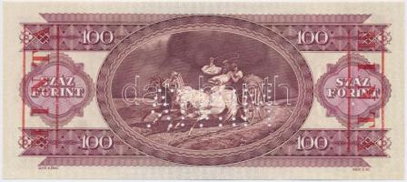 1989. 100Ft "MINTA" perforációval és felülnyomással "B 000 000473" sorozatszámma...