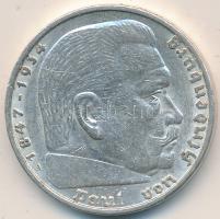 Német 3. Birodalom 1936A 5M Ag "Hindenburg" tanúsítvánnyal! T:2-
German Third Reich 1936A ...