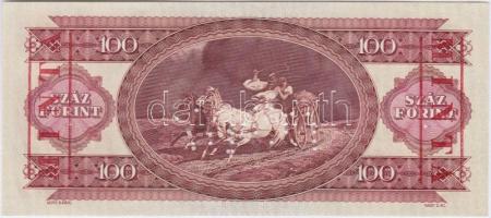 1989. 100Ft "MINTA" perforációval és felülnyomással "B 000 000848" sorozatszámma...