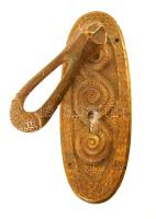Antik bronz fogantyú, 14×4,5 cm
