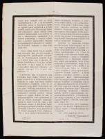 1914 Csáky Károly Emmánuel (1852-1919) váci püspök körlevele X. Pius pápa halálhírével