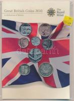 Nagy-Britannia 2010. 1p-2Ł (8xklf) forgalmi szett bontatlan csomagolásban T:BU Great Britain 2010. 1 Pence - 2 Pound (8xdiff) coin set in original packing C:BU