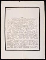 1914 Csáky Károly Emmánuel (1852-1919) váci püspök körlevele Ferenc József magyar király halálhírével.