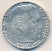 Német 3. Birodalom 1938D 2M Ag "Hindenburg" tanúsítvánnyal! T:2,2- karc
German Third Reich...